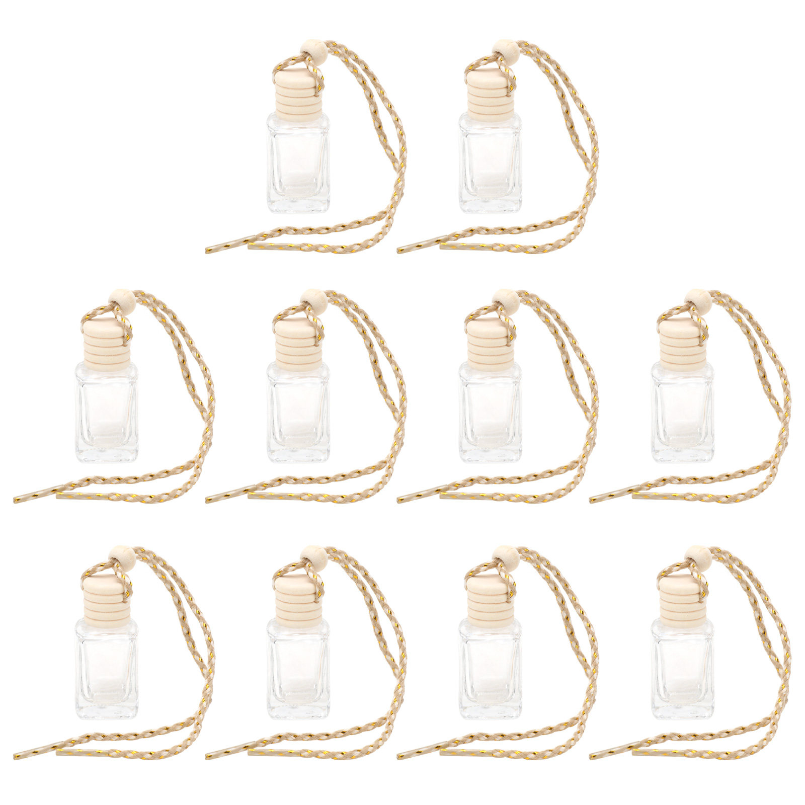 Unique Perfume Fragrance - 10 stuks unieke vorm glazen parfumfles