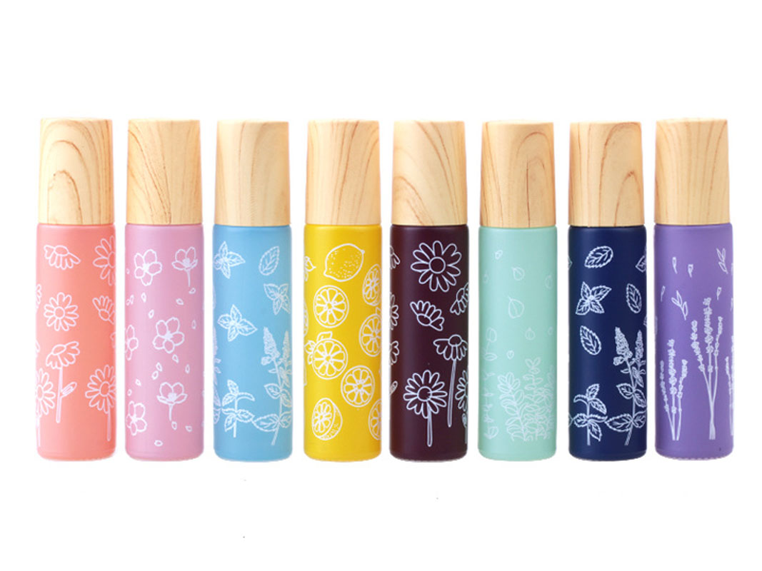 Attar Oil Roll On - 8X10ML Macaron Bloem Glas Essentiële Olie