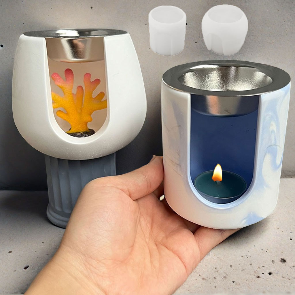 Perfume Fragrance Oils For Candles - Verwarming Aroma Kaarshouder Beton Siliconen Mal