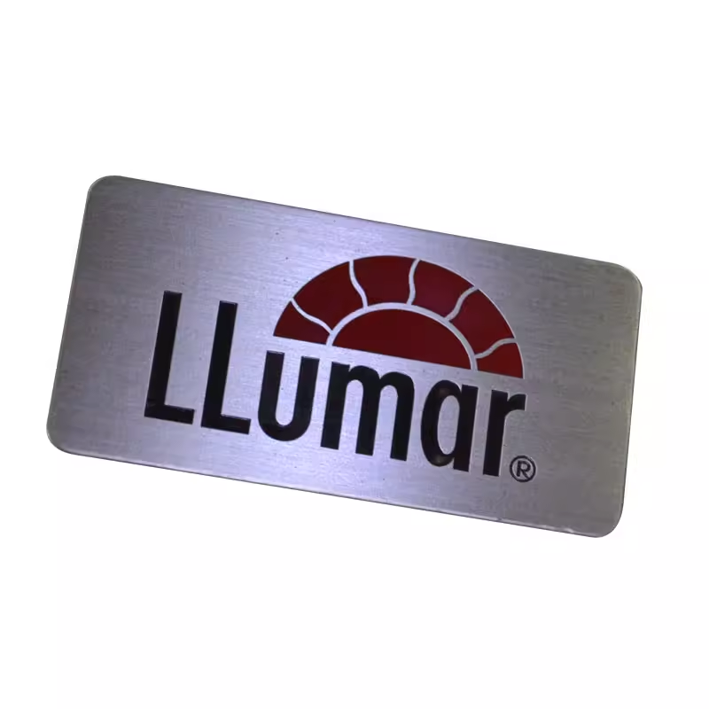 Perfume Decant Sample - Metalen Aluminium Plaat Custom Logo Met