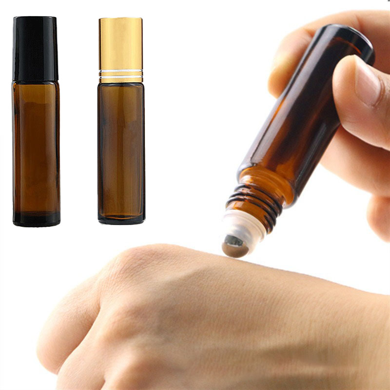 Attar Oil Roll On - 5PCS 10/15ml Amber Glas Lege Roll-on