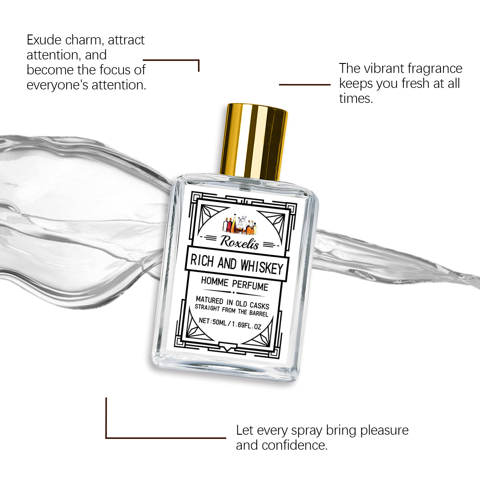 Roxelis 50ml Charm Whisky Here - You Perfume Fragrance recensie en prijs