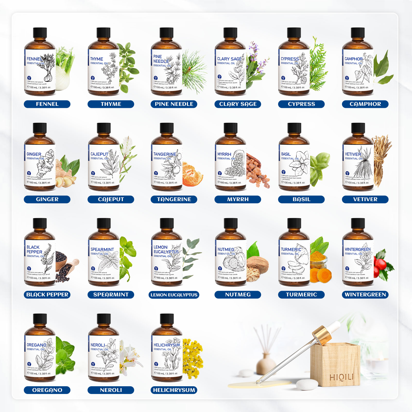 HIQILI 100% natuurlijke, 100 m - Perfume Fragrance Oils For Candles recensie en prijs